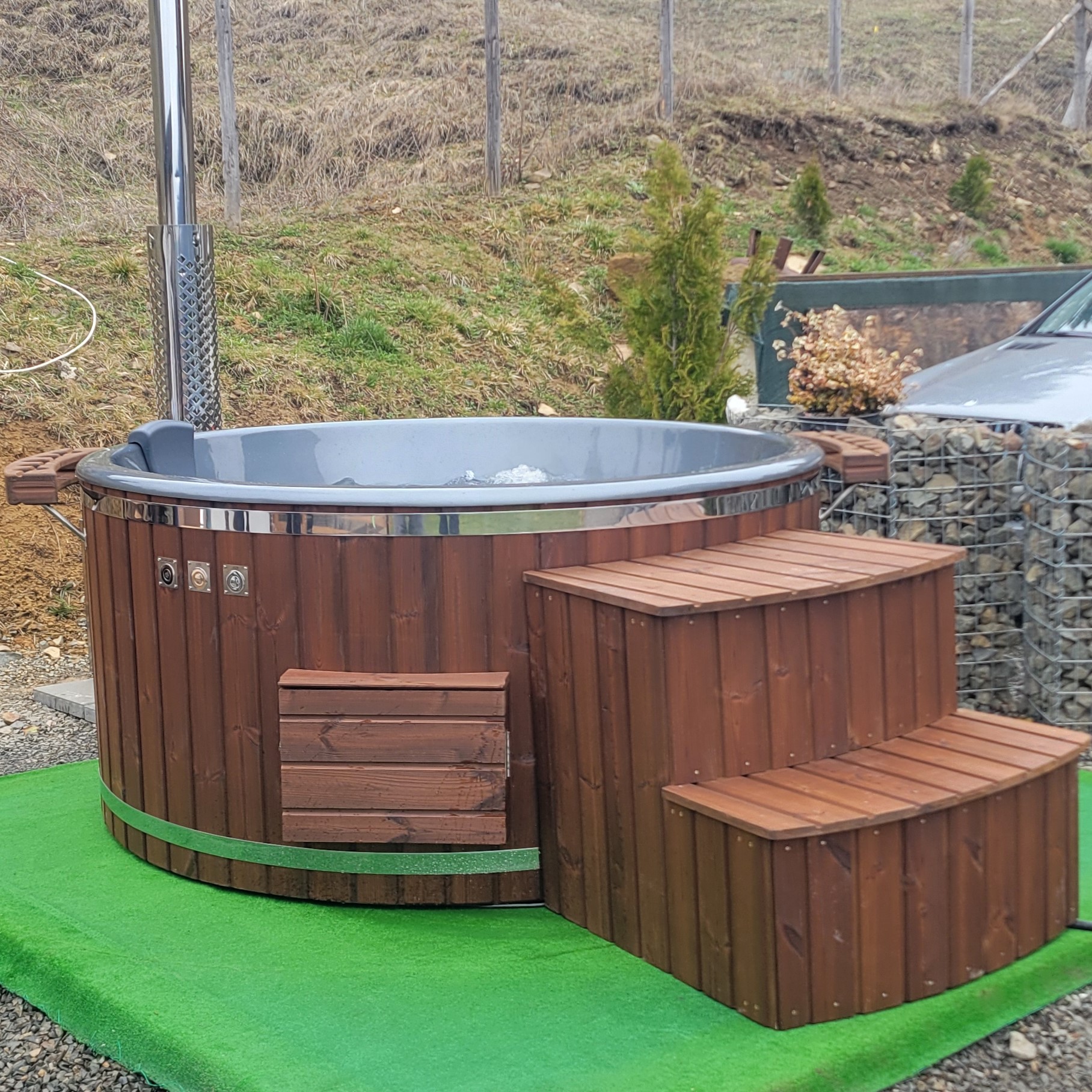 Jacuzzi din fibra de sticla - Jacuzzi din fibra de sticla pentru apa dulce si sarata