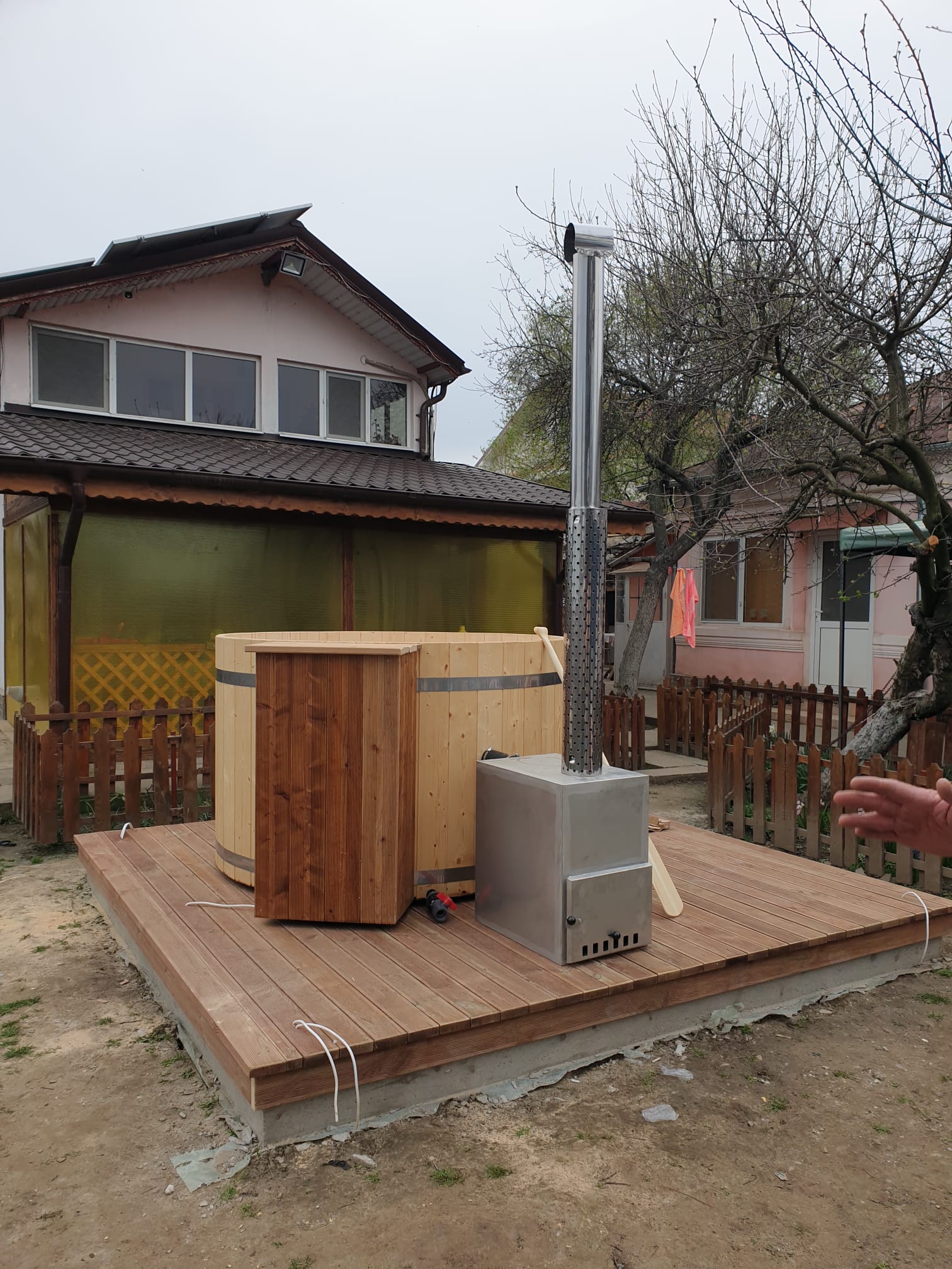 Proiect ciubăr, hot tub sau saună instalat de BSH Prodsalt — 16