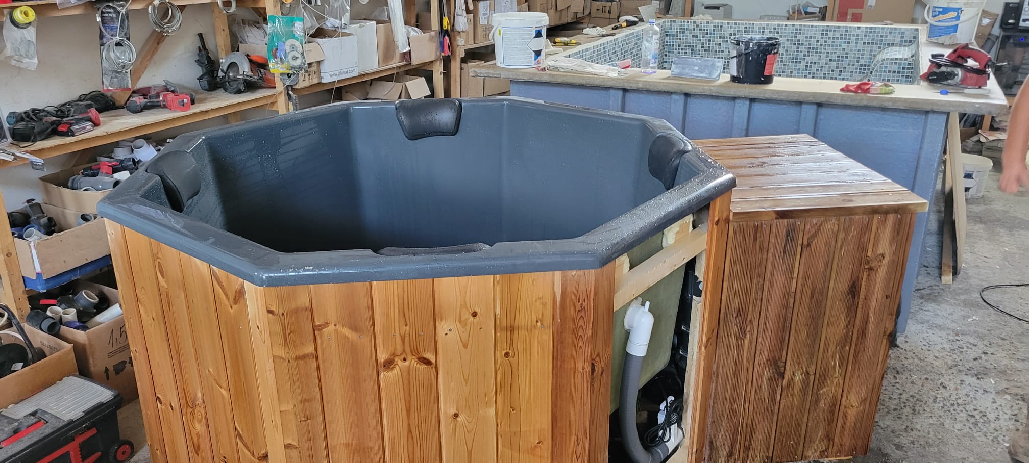 Proiect ciubăr, hot tub sau saună instalat de BSH Prodsalt — 73
